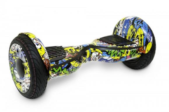Гироскутер Smart Balance Wheel SUV 10.5 Premium с колонками + самобалансир граффити желтый